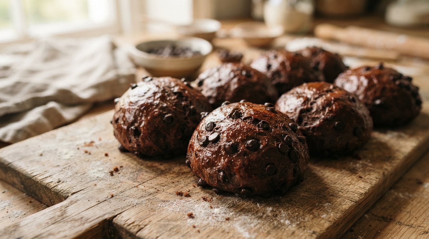 4 Ingredient Chocolate Rolls