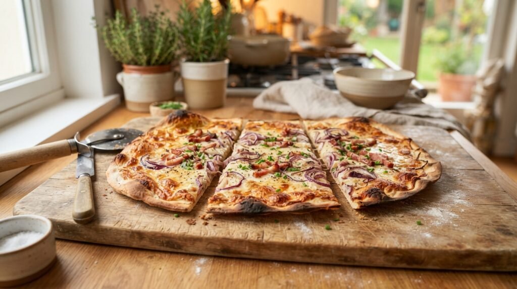 Cheesy Flammkuchen Recipe