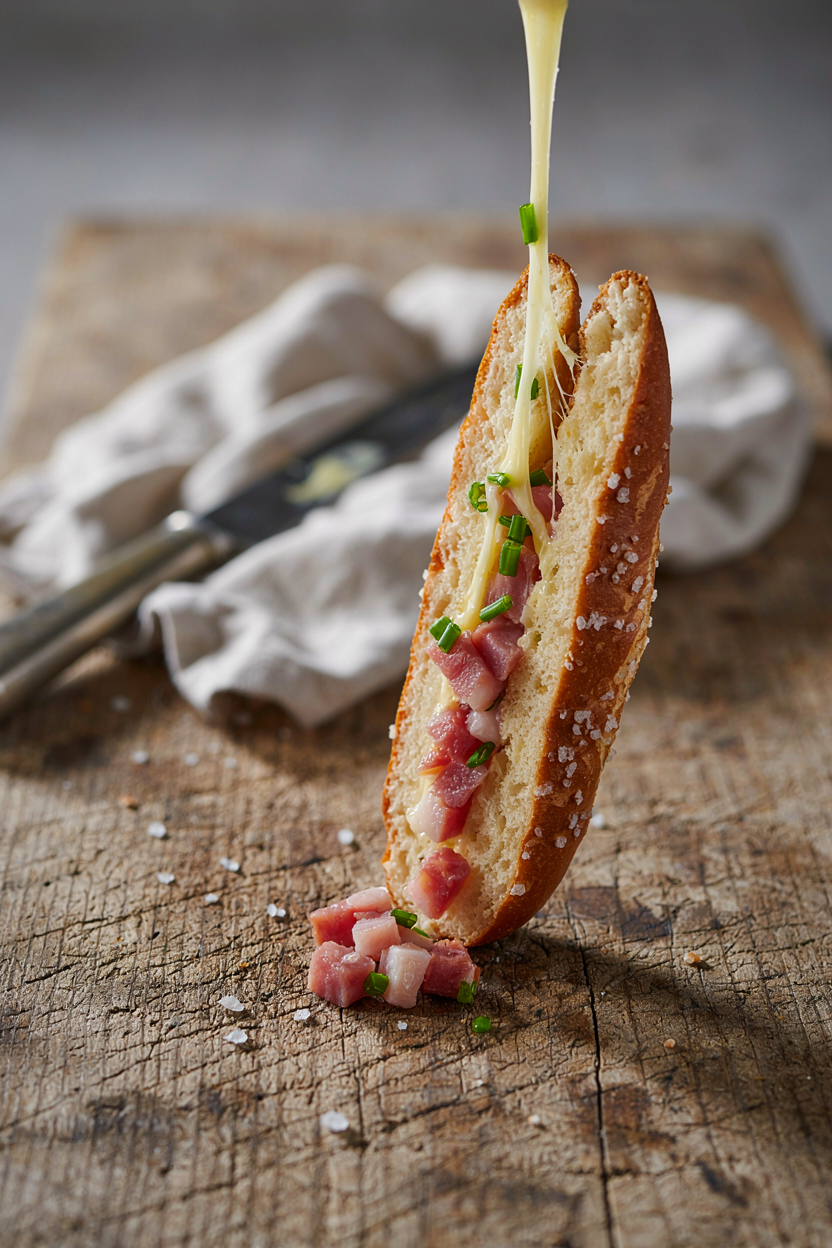 Cheesy Stuffed Pretzel Sticks