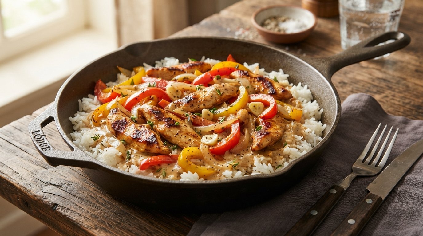 Chicken and Bell Pepper Skillet