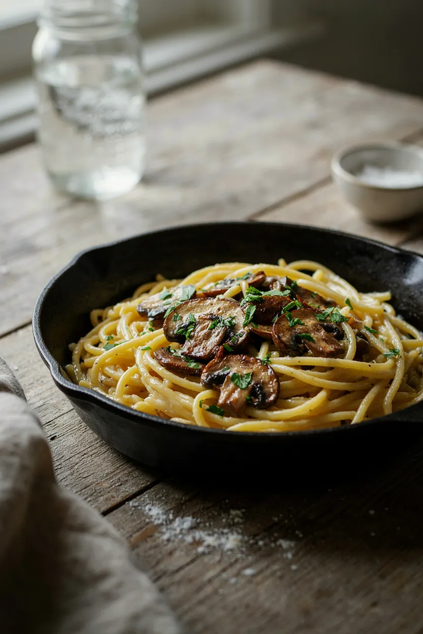 Creamy Mushroom Pasta Skillet Recipe