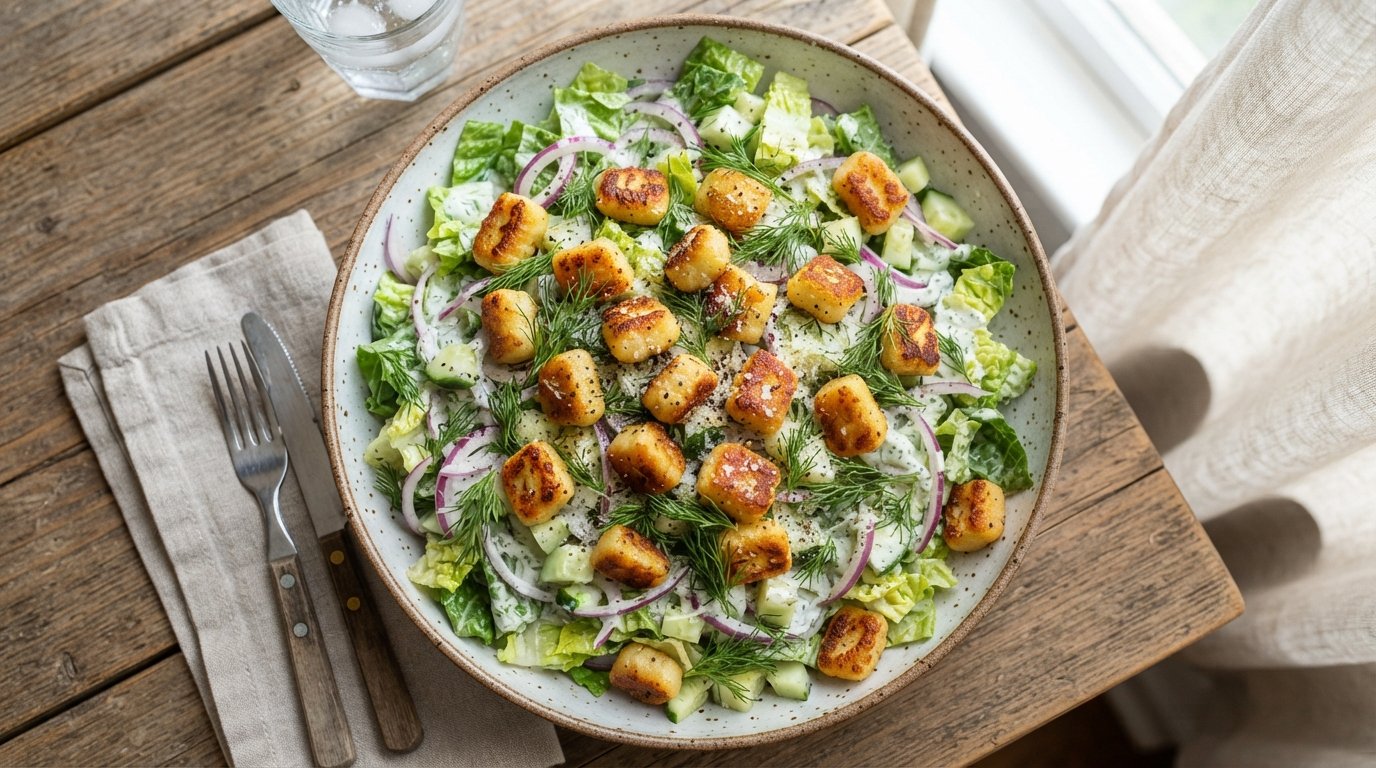 Crispy Gnocchi Salad