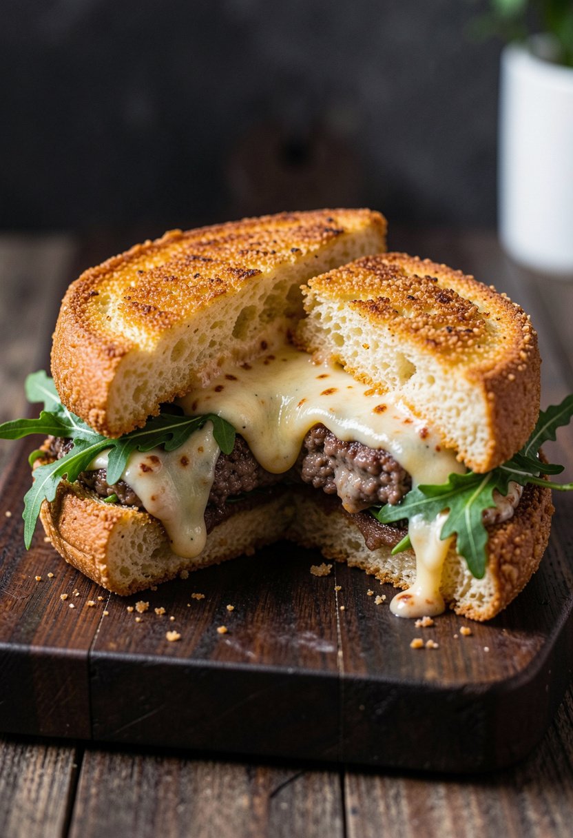 Crispy Toastie Burger Recipe