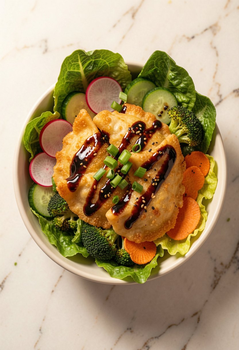 Crunchy Dumpling Bowl Recipe