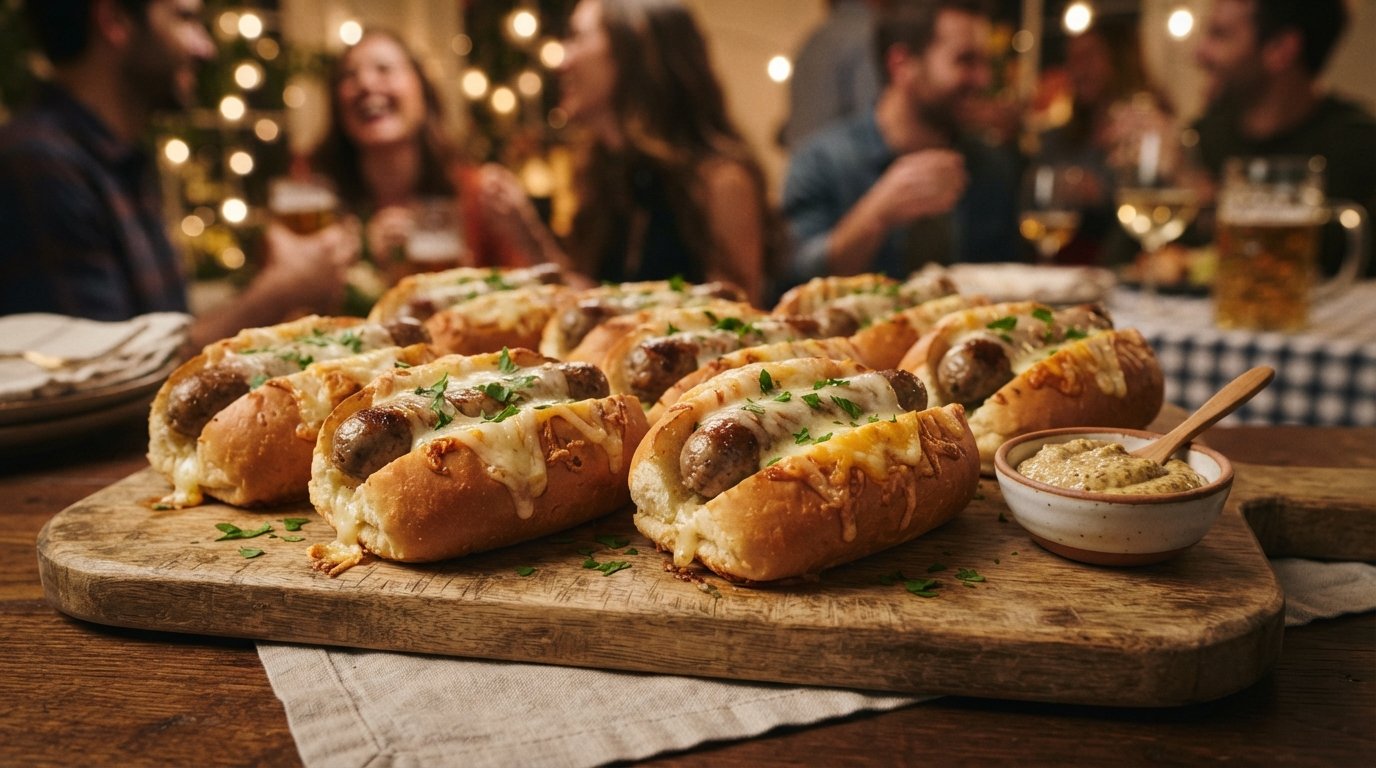 Easy Bratwurst Party Rolls