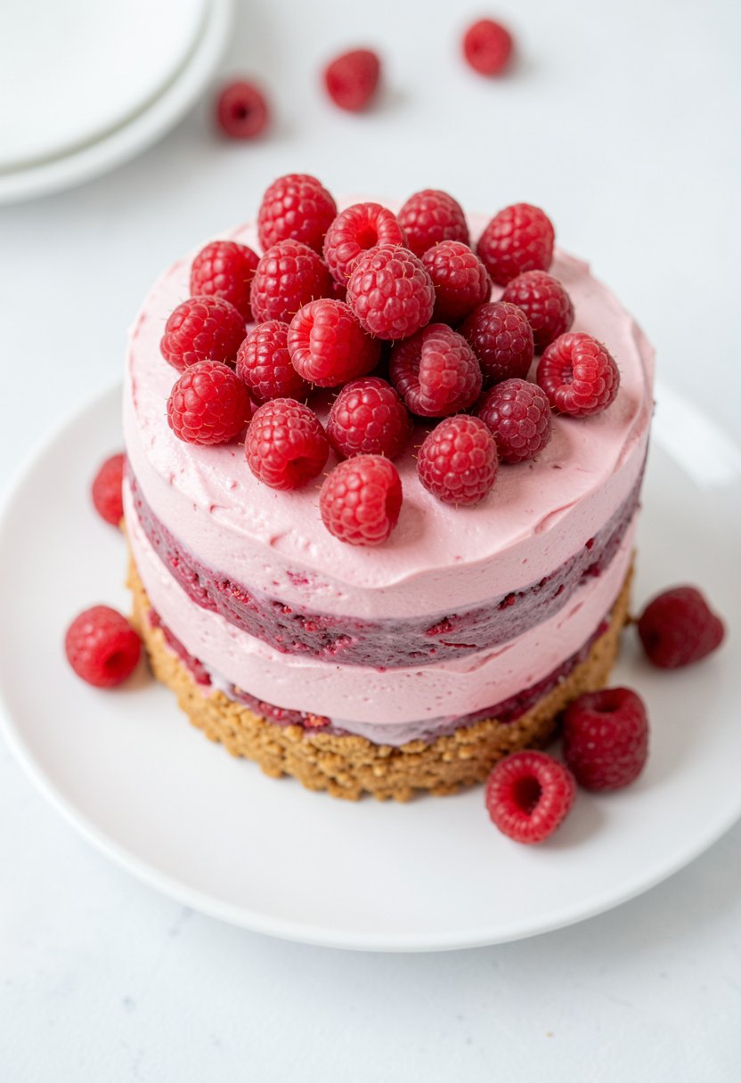 Easy Raspberry Cream Cake