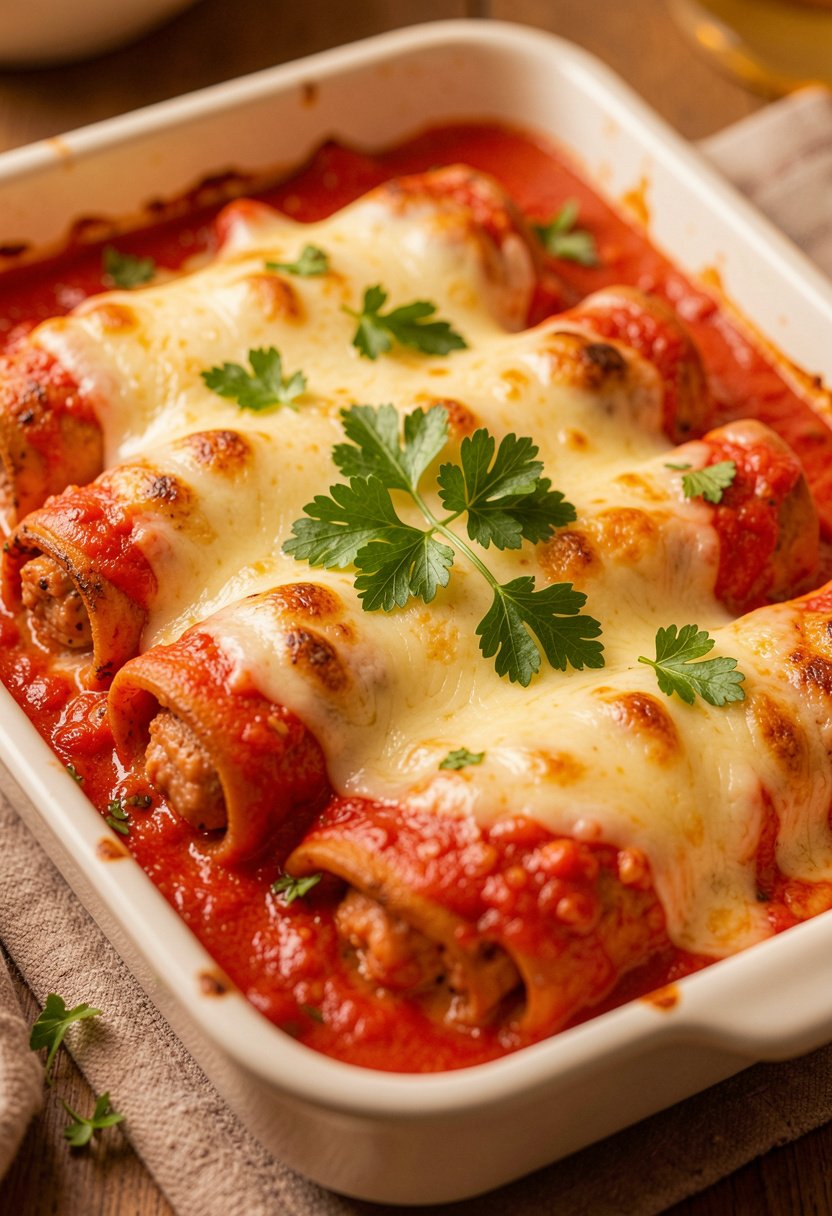 Feta Stuffed Ground Meat Rolls