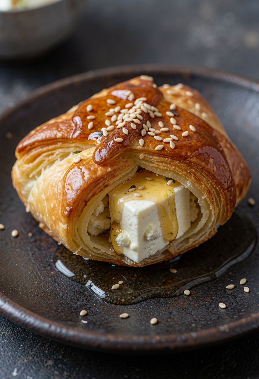 Feta in Puff Pastry with Honey