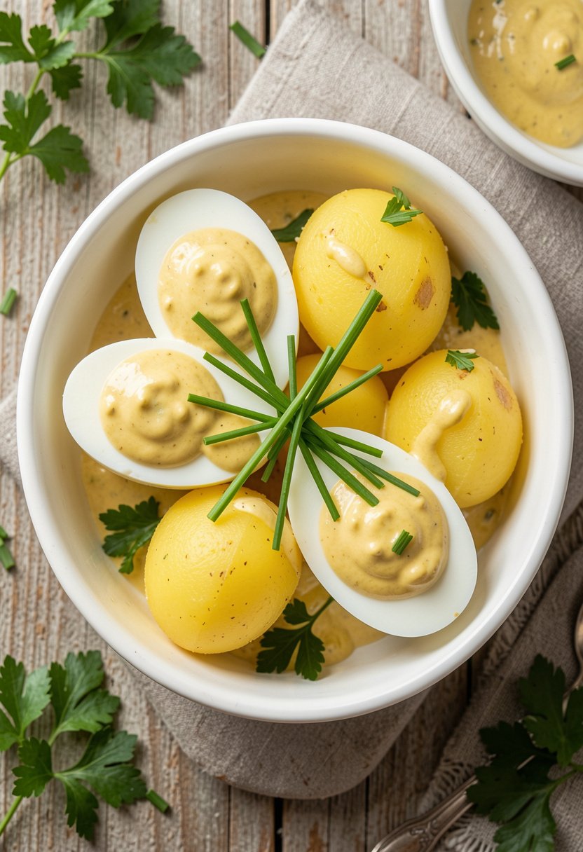 German Mustard Eggs Recipe