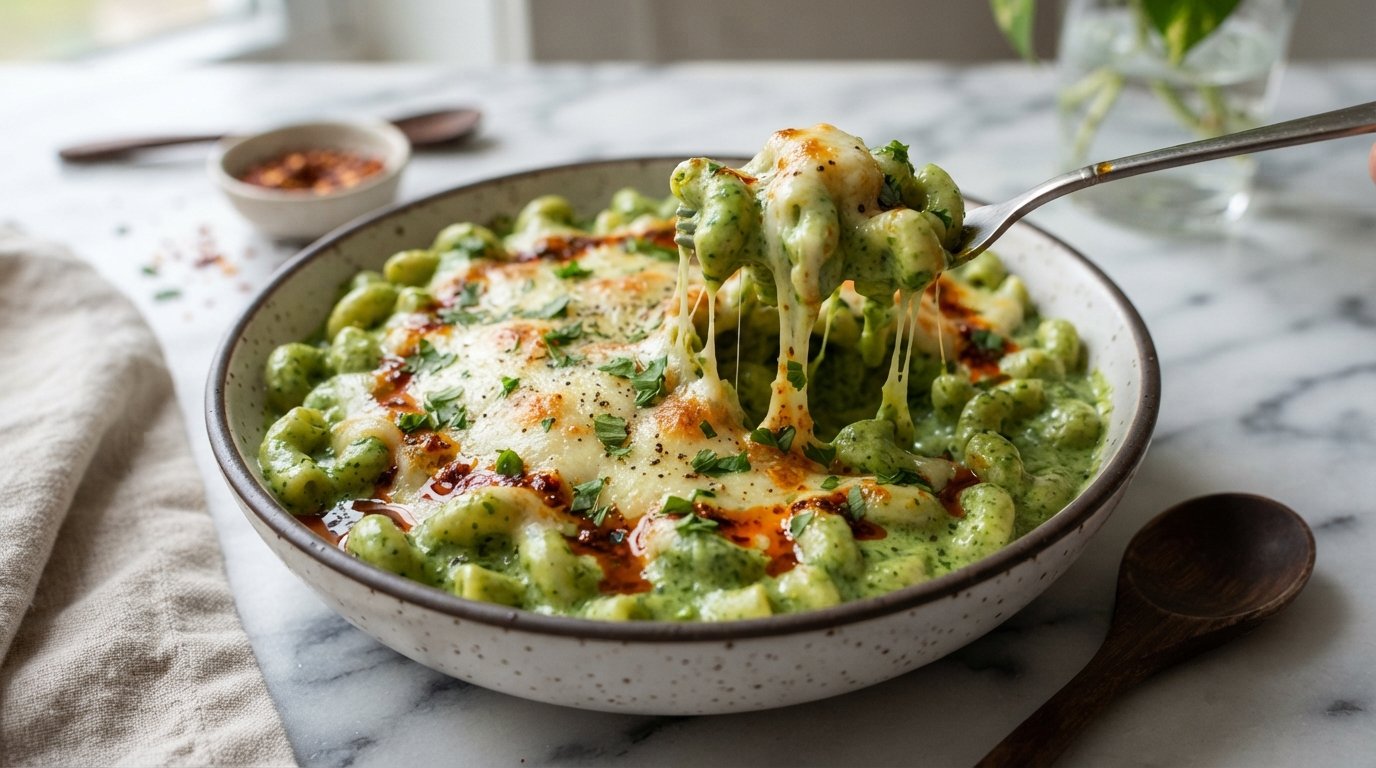 Green Mac and Cheese