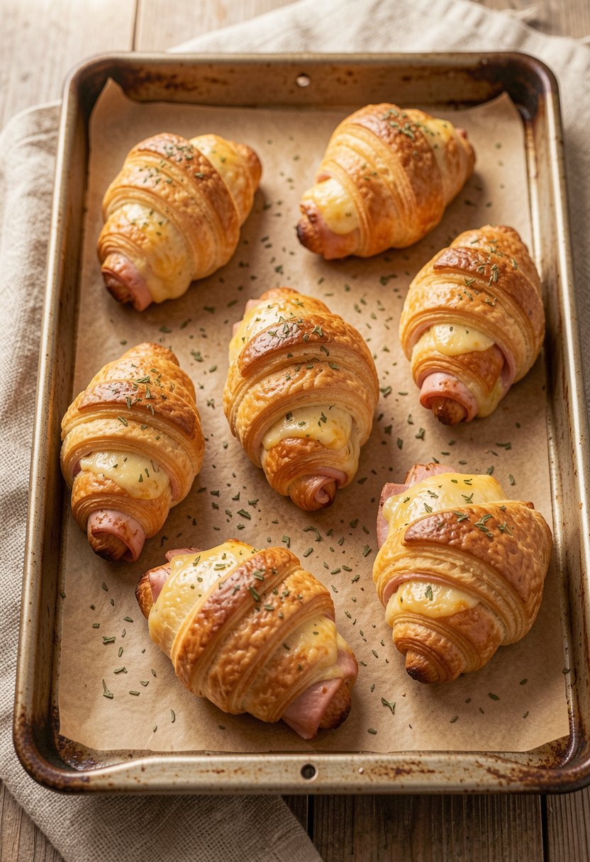 Ham and Cheese Croissants Recipe