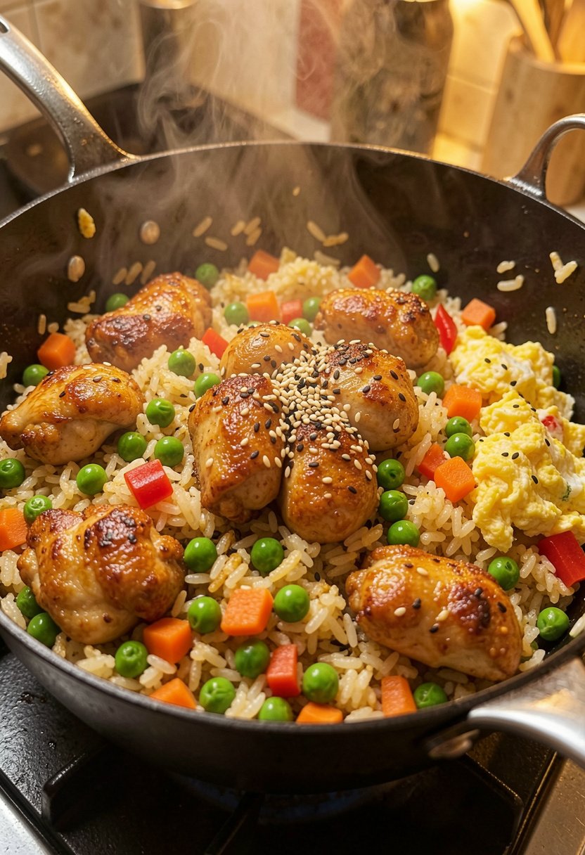 Honey Chicken Fried Rice