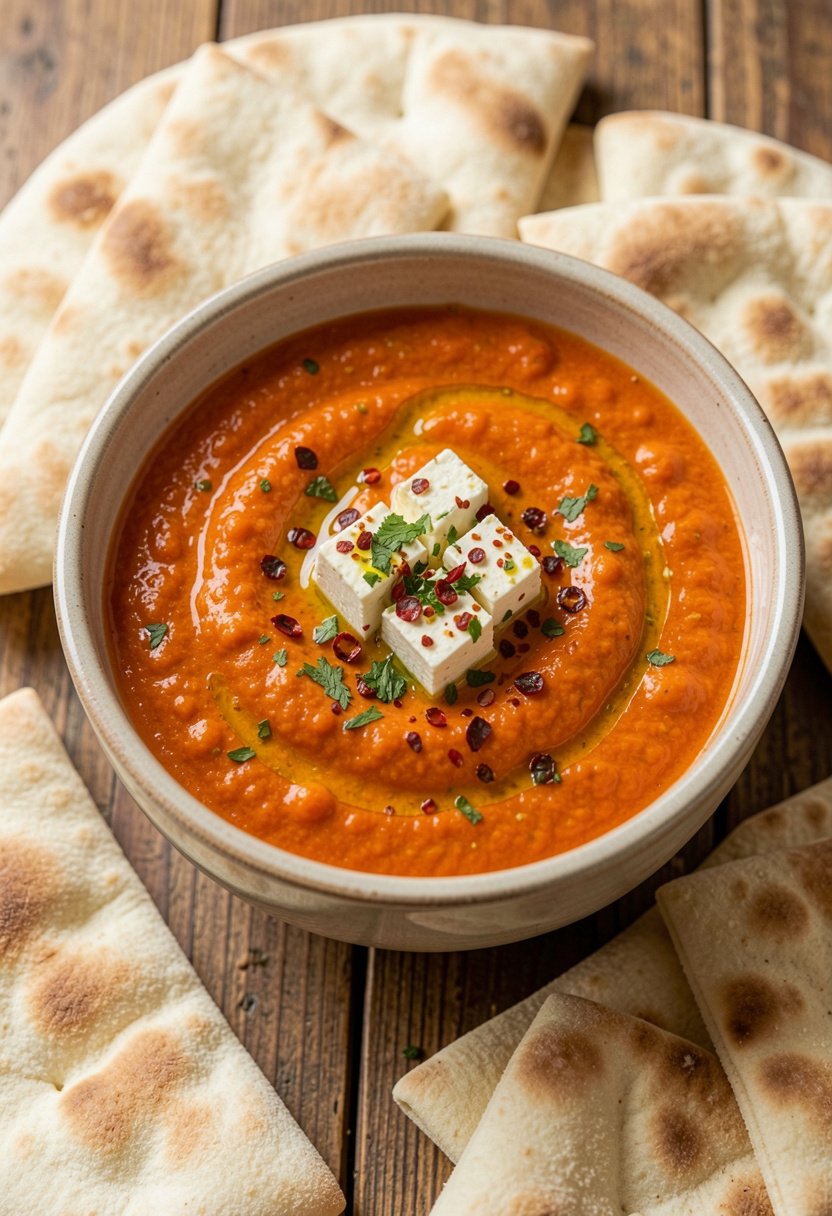 Spicy Bell Pepper Feta Dip Recipe
