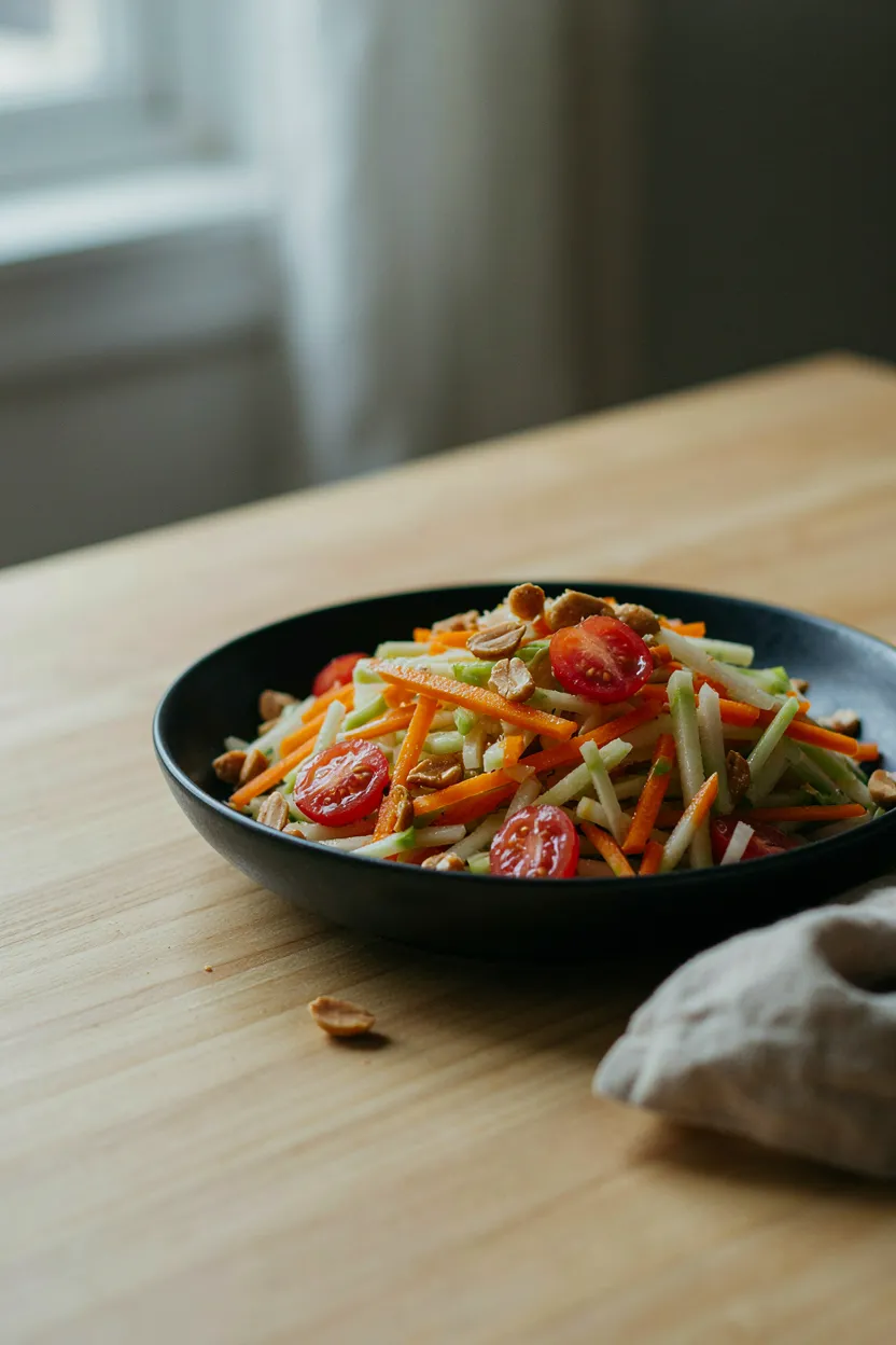 Spicy Kohlrabi Salad