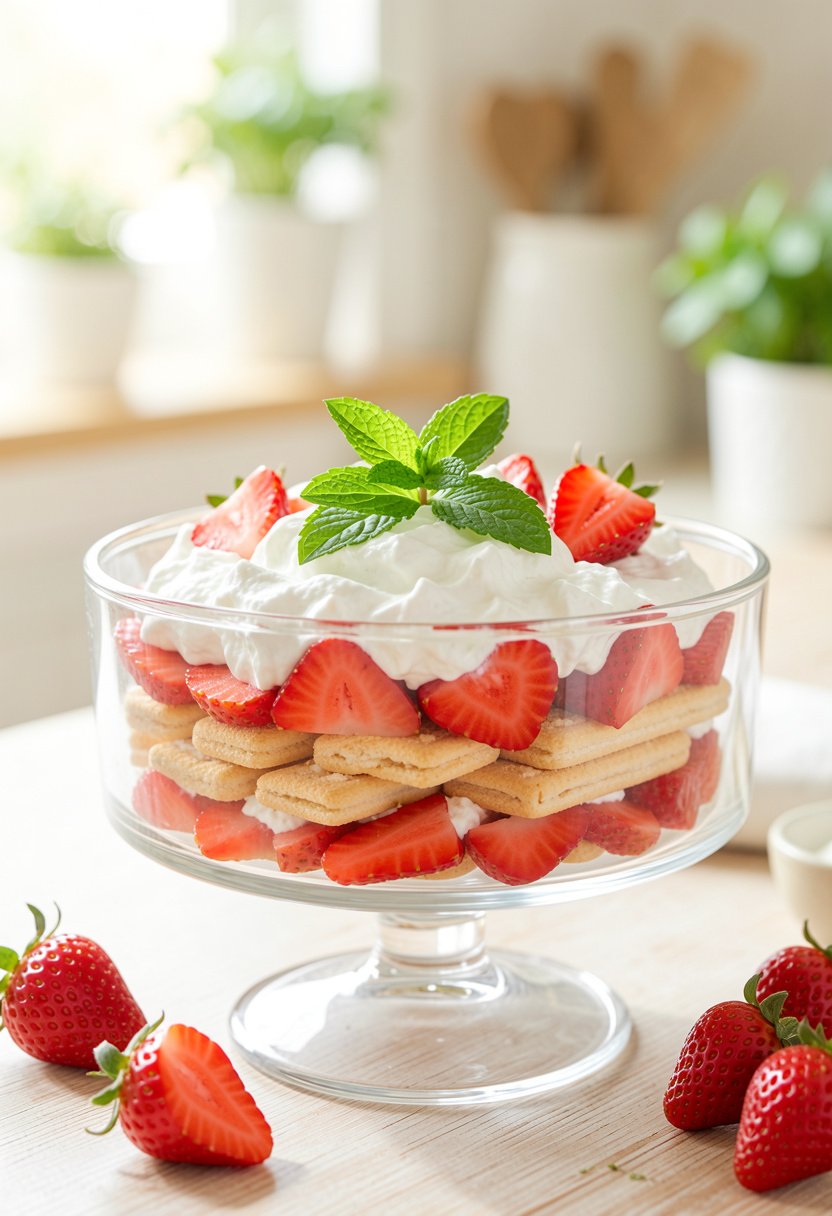 Strawberry Quark Dessert