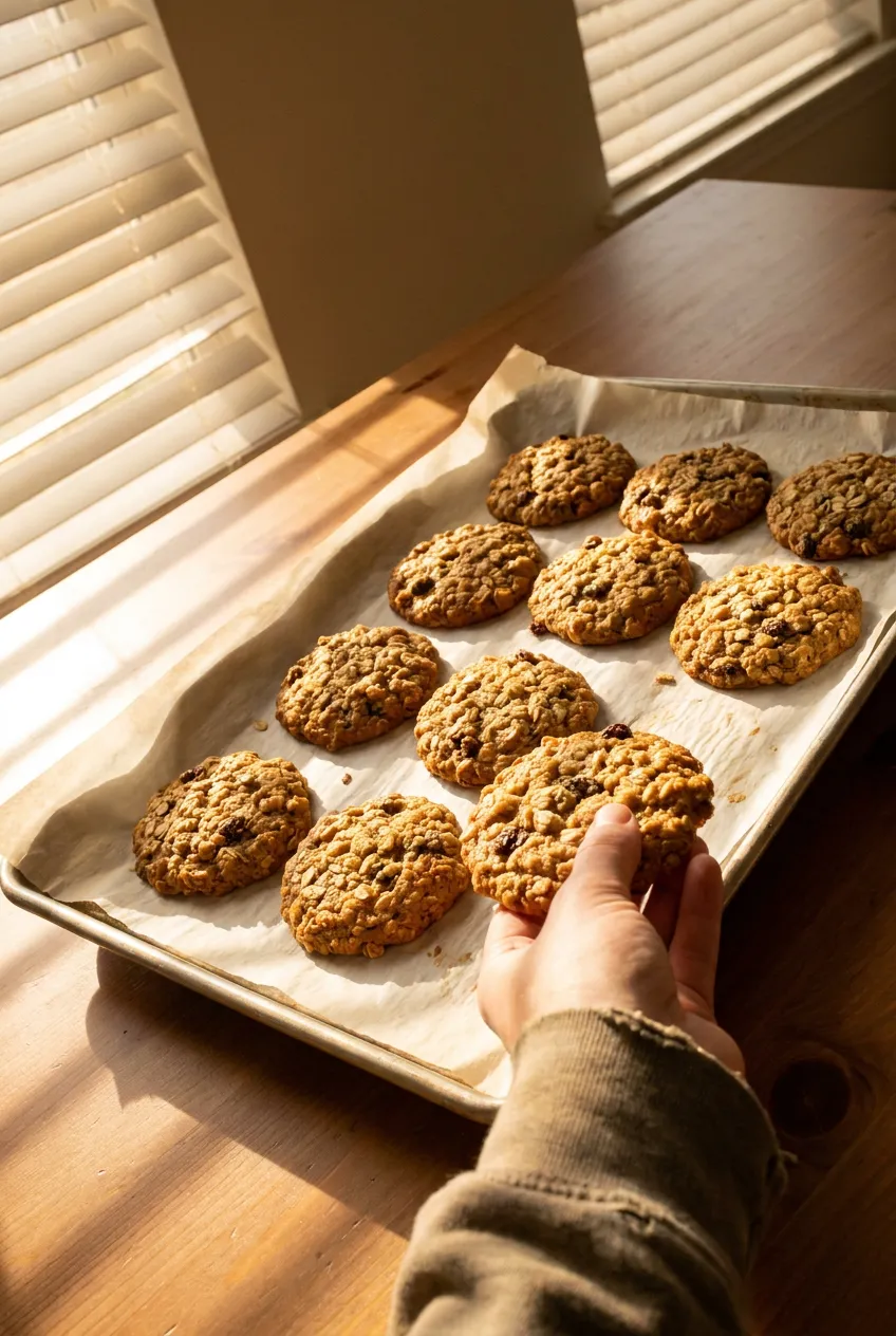 3 Ingredient Banana Oatmeal Cookies