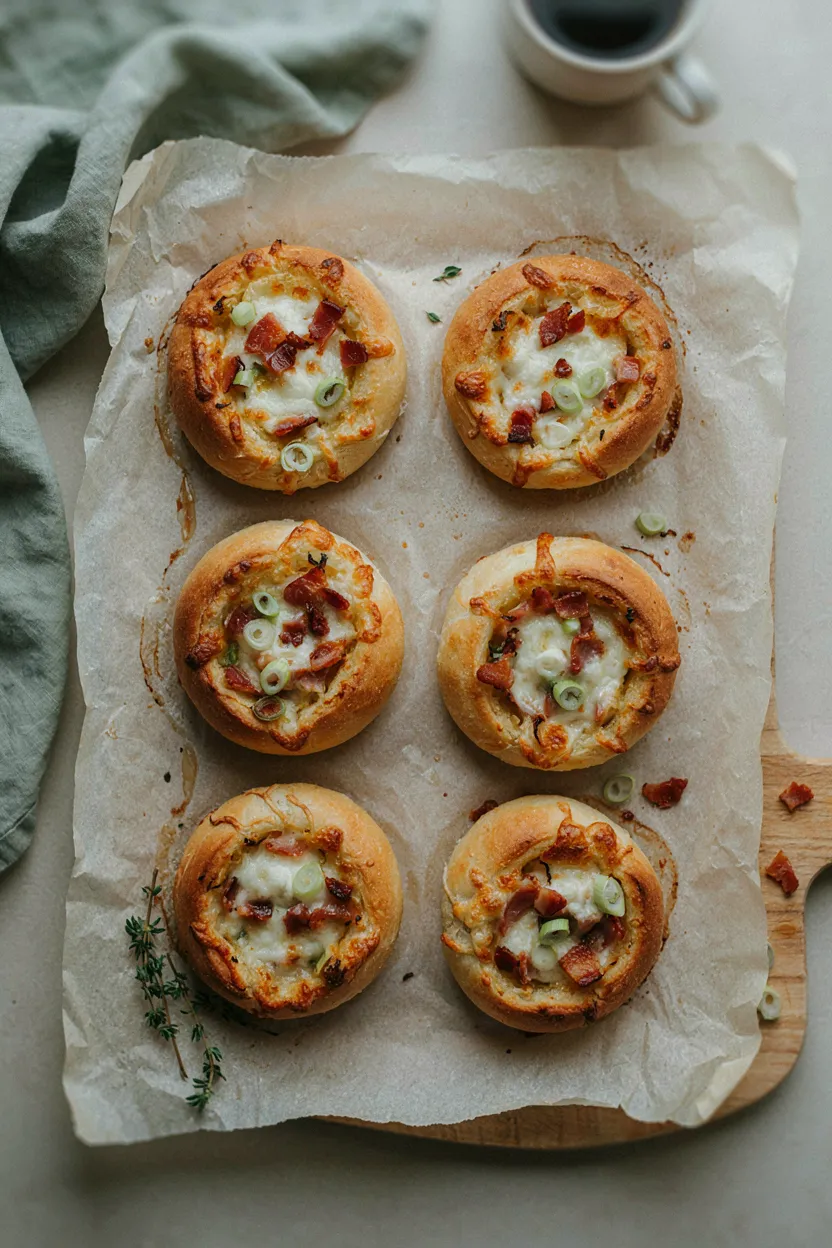 Bacon Sour Cream Stuffed Rolls