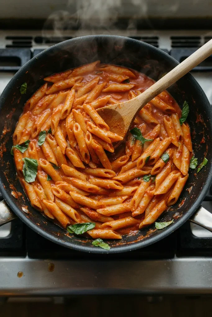 Creamy Chicken and Tomato Pasta Skillet
