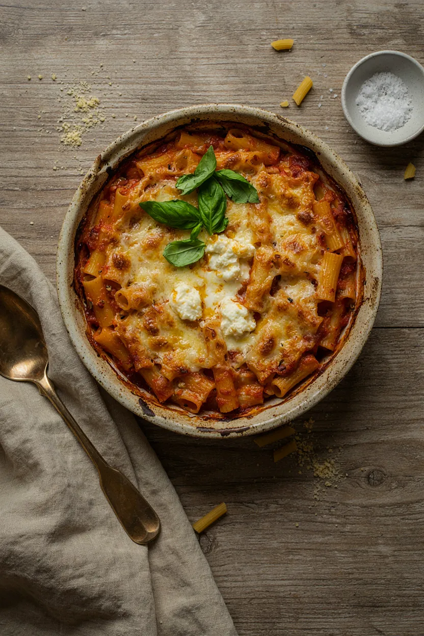 High Protein Baked Feta Pasta