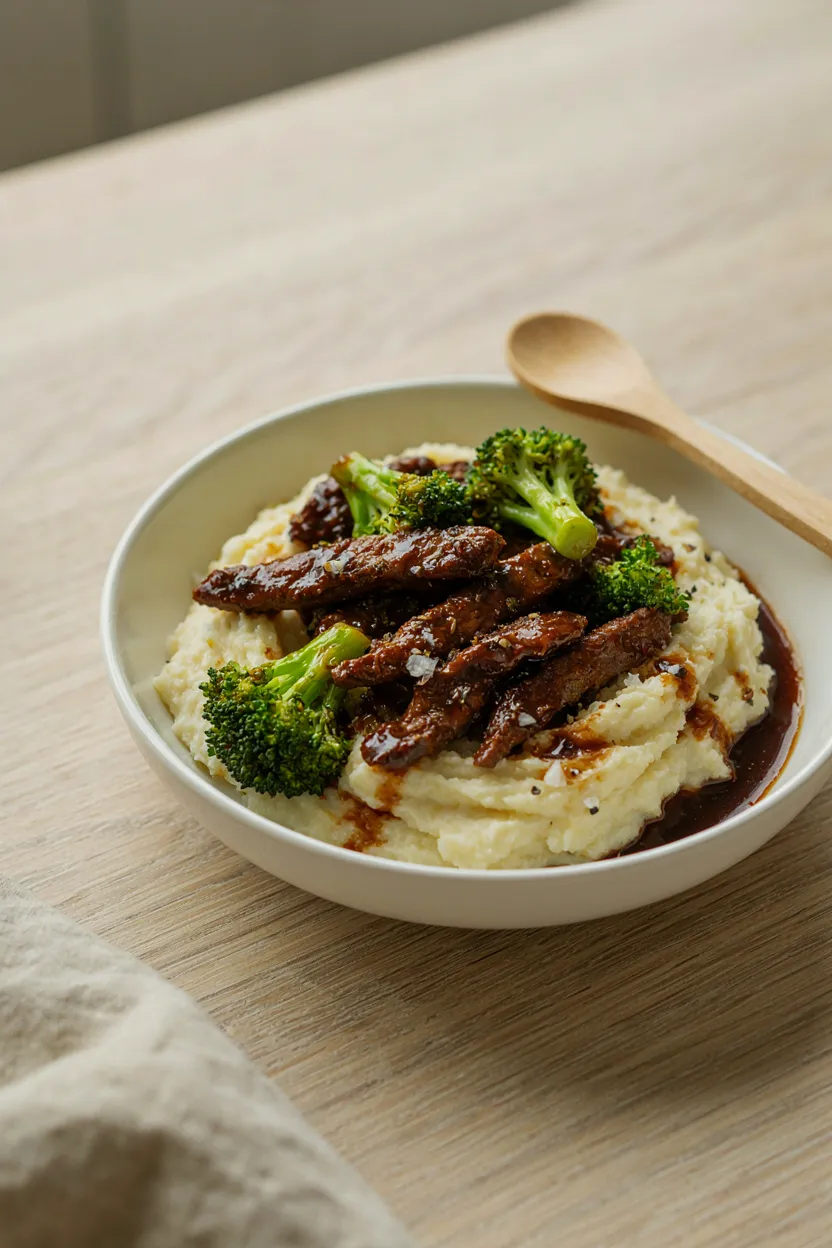 High Protein Loaded Mashed Potato Bowl