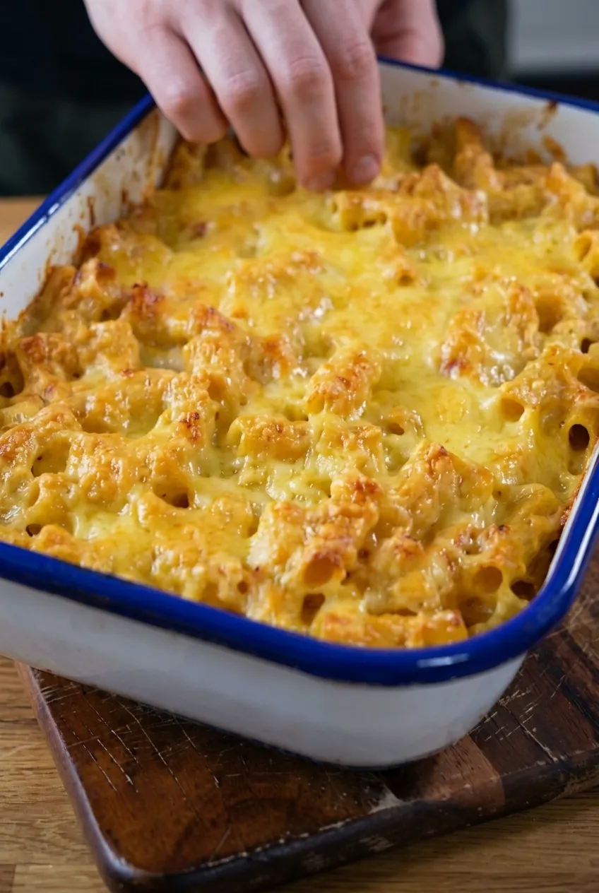 Quick Cheesy Baked Pasta Casserole